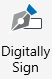 PDF Extra: digitally sign icon